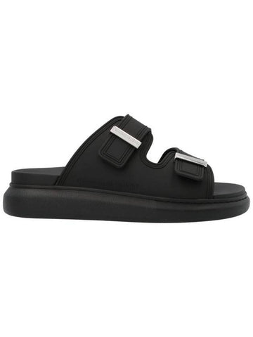 Hybrid Rubber Slippers Black - ALEXANDER MCQUEEN - BALAAN 1