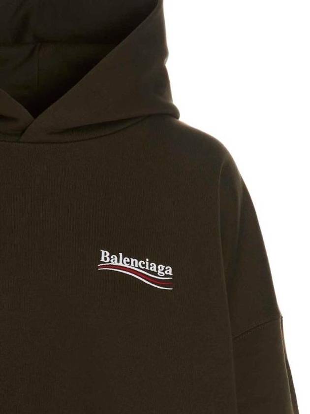 Political Campaign Oversized Fit Hoodie Green - BALENCIAGA - BALAAN 4