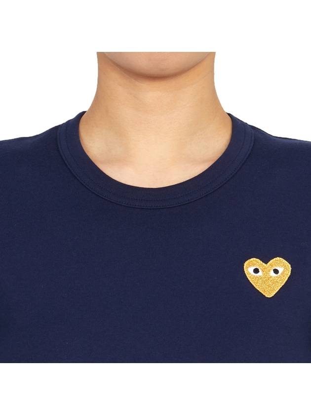 Comme des Gar ons Goldwappen Women s Short Sleeve T Shirt AZ T215 051 2 - COMME DES GARCONS PLAY - BALAAN 5