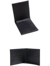 Triangle Logo Saffiano Half Wallet Black - PRADA - BALAAN 7