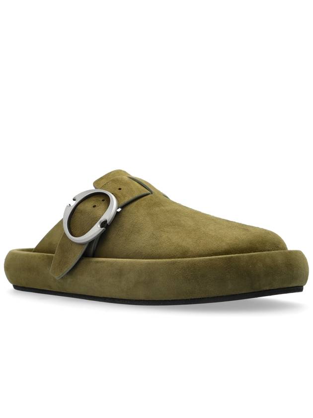 Alexander McQueen Suede Slides Arc, Men's, Green - ALEXANDER MCQUEEN - BALAAN 4