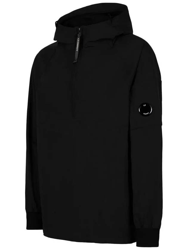 Lens Wappen Hooded Anorak Black - CP COMPANY - BALAAN 4