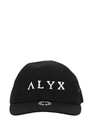 Embroidered Logo Cotton Ball Cap Black - 1017 ALYX 9SM - BALAAN 1