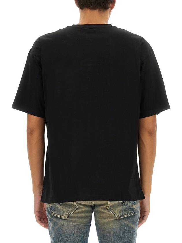 T Boxt OD Logo Cutout Short Sleeve T-Shirt Black - DIESEL - BALAAN 4