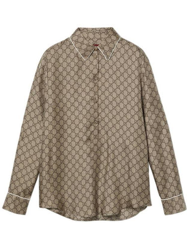 Gucci Shirts Beige - GUCCI - BALAAN 1