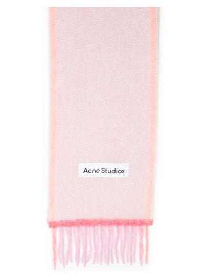 Mohair Wool Fringe Muffler Pink - ACNE STUDIOS - BALAAN 2