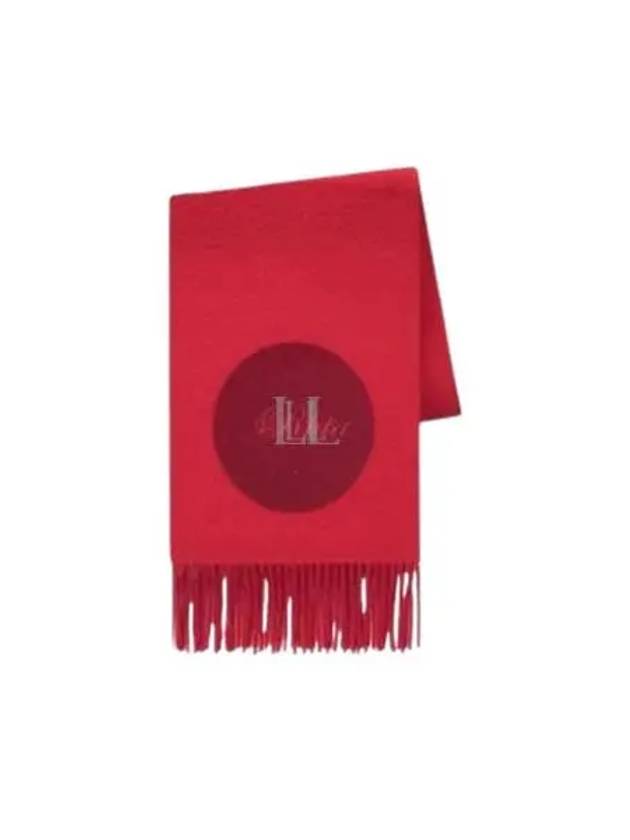 Logo Detail Fringe Muffler Red - JACQUEMUS - BALAAN 2