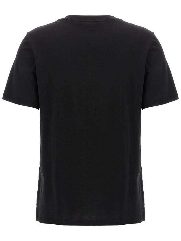 Women's Easy Organic Cotton Short Sleeve T-Shirt Black - THEORY - BALAAN 3