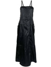 Women's Parashut Tech Chintz Ripstop Long Dress Black - OUR LEGACY - BALAAN 2