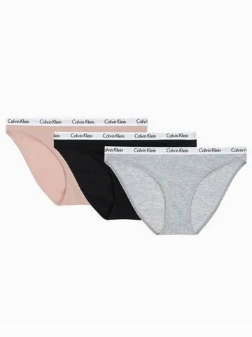 UNDERWEAR Women s Carousel 3PK Bikini Panties QP1258O69D - CALVIN KLEIN - BALAAN 1