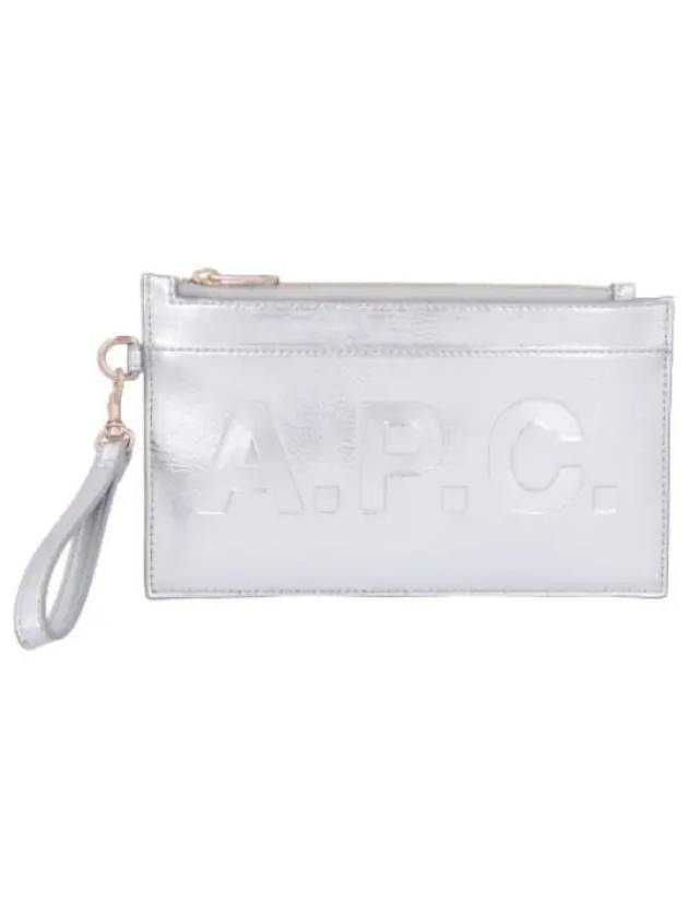 Pochette Market Half Wallet Silver - A.P.C. - BALAAN 1