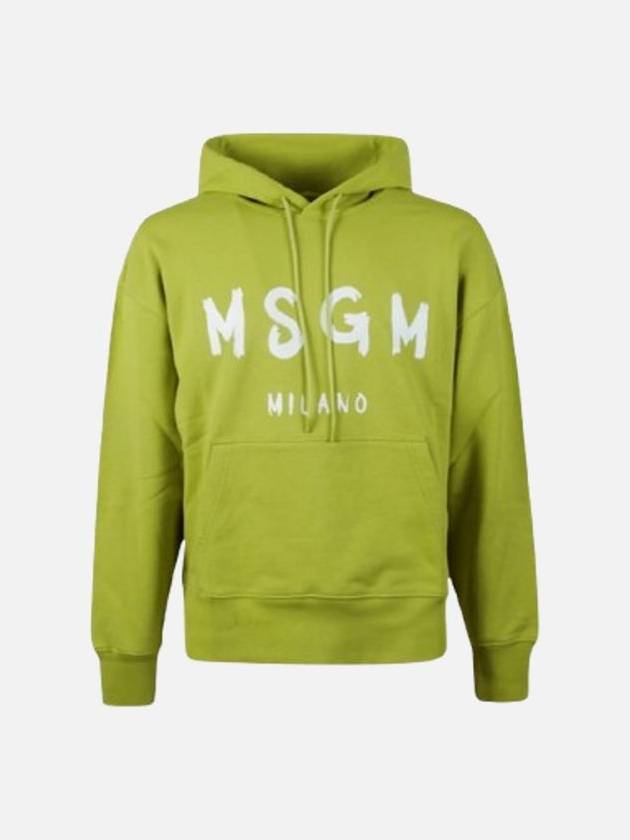 MSGM Men s Logo Print Hooded Sweatshirt Green 3140MM51521759933 - DOLCE&GABBANA - BALAAN 1