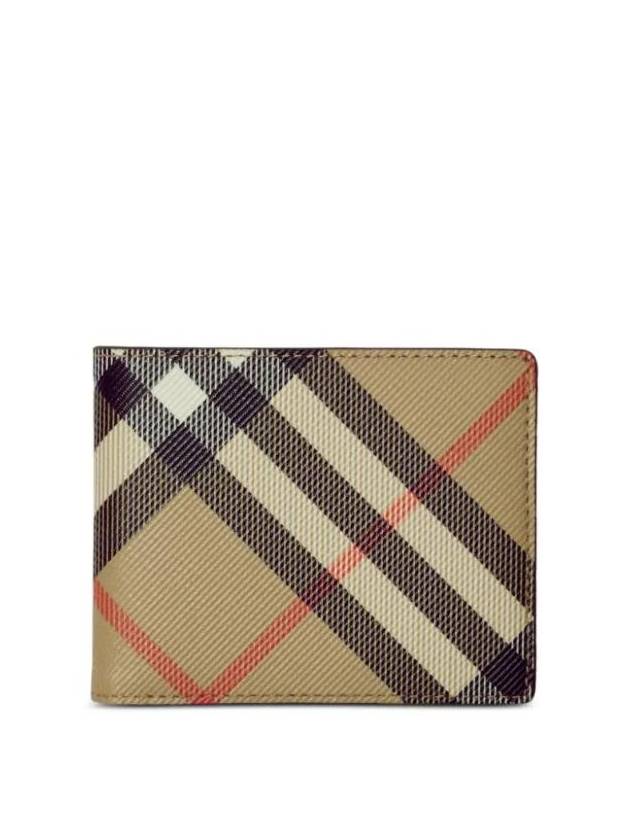 check print bifold wallet - BURBERRY - BALAAN 1