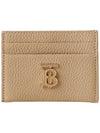 TB Grainy Leather Card Wallet Haute Beige - BURBERRY - BALAAN 2