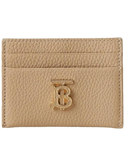 TB Grainy Leather Card Wallet Haute Beige - BURBERRY - BALAAN 2