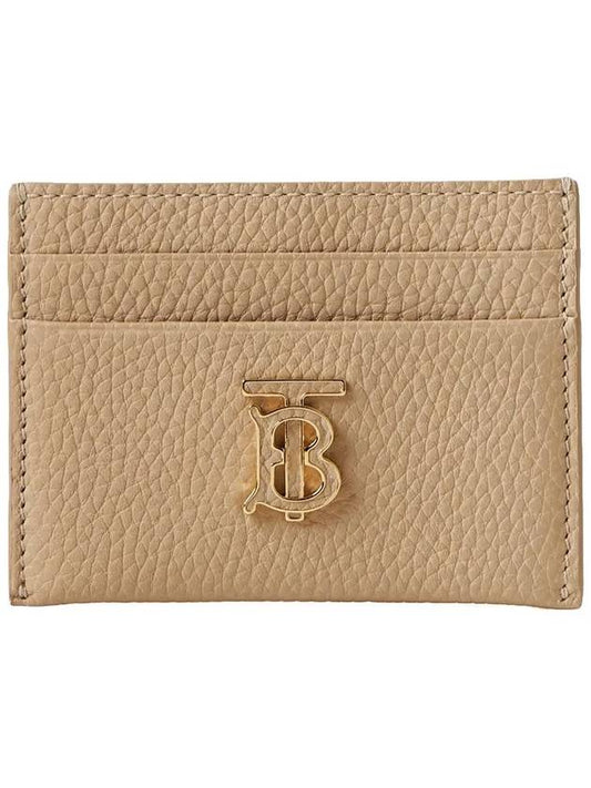 TB Grainy Leather Card Wallet Haute Beige - BURBERRY - BALAAN 2