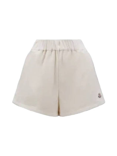 Women's Terrycloth Shorts White - MONCLER - BALAAN 2