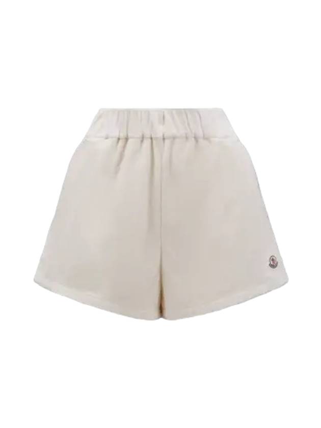 Women's Terrycloth Shorts White - MONCLER - BALAAN 3