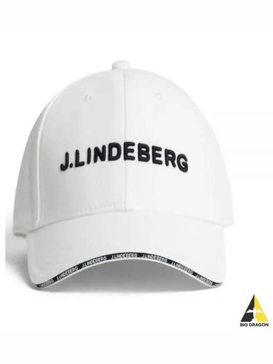 Henrik Logo Embroidered Ball Cap White - J.LINDEBERG - BALAAN 2