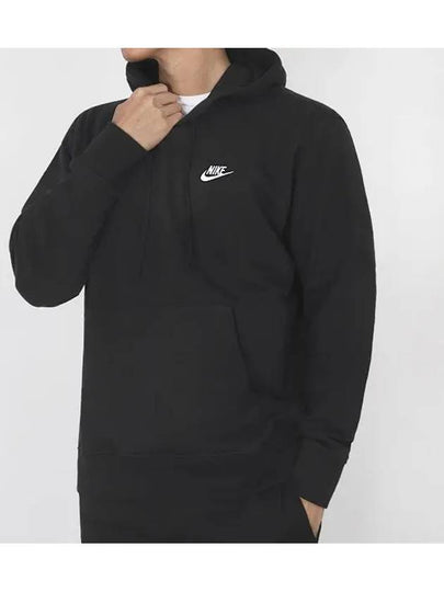 Logo Club Pullover Hoodie Black - NIKE - BALAAN 2