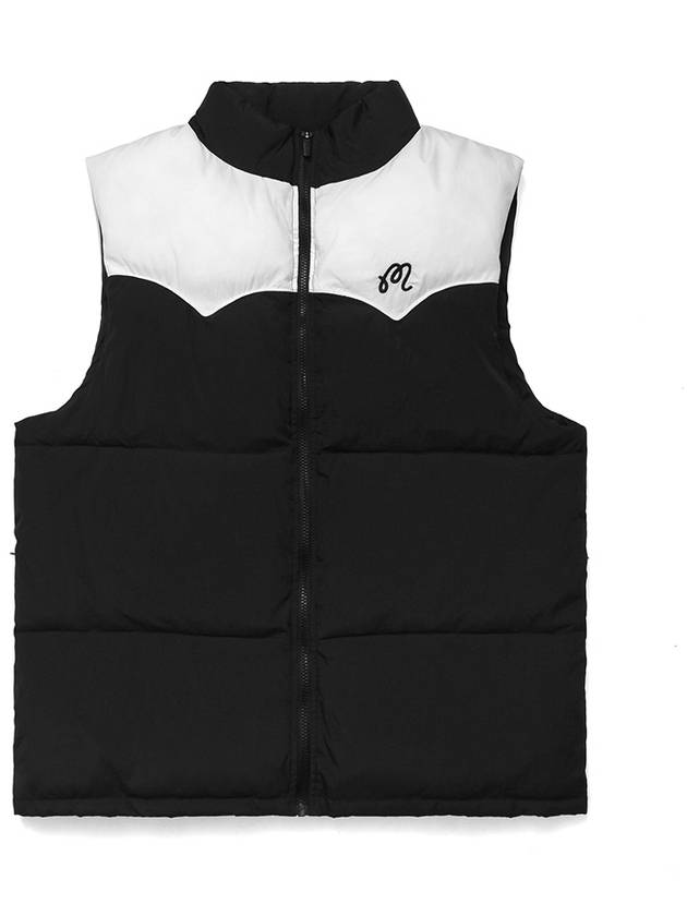 Health Seekers Golfers Two tone padded vest BLACK - MALBON GOLF - BALAAN 1