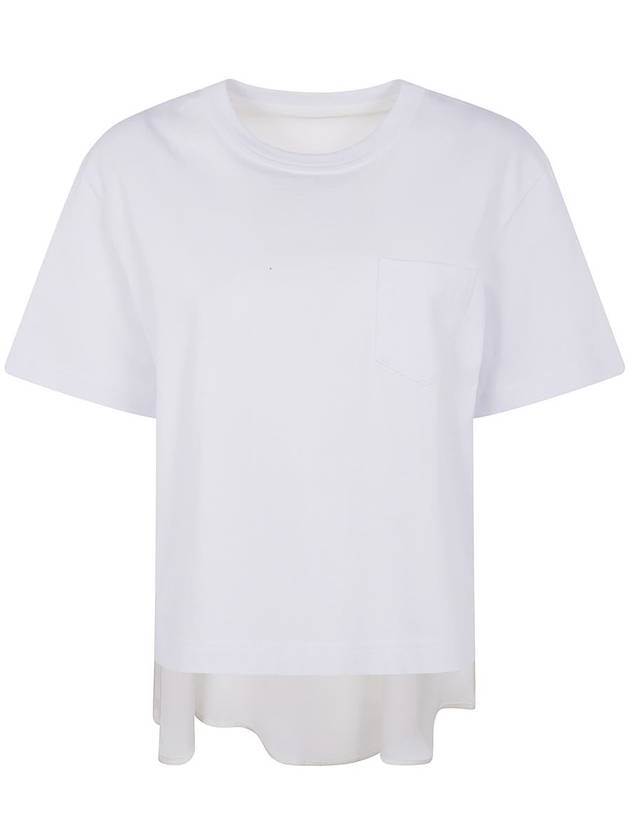 Sacai Nylon Twill Mix Cotton Jersey T-Shirt Clothing - SACAI - BALAAN 1