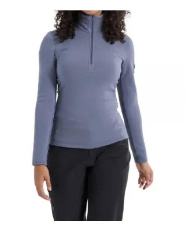 Kyanite Baselayer Zip Neck Long Sleeve T-Shirt Stratus - ARC'TERYX - BALAAN 2