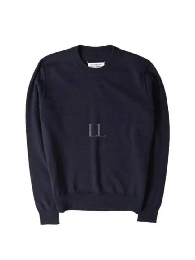 Crew Neck Cashmere Knit Top Navy - MAISON MARGIELA - BALAAN 2