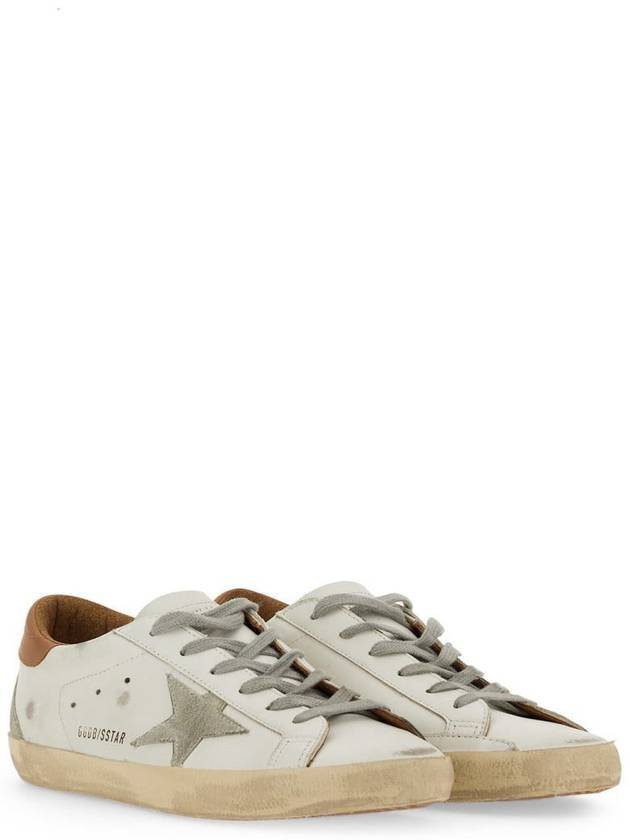 Brown Tab Superstar Classic Low Top Sneakers White - GOLDEN GOOSE - BALAAN 3