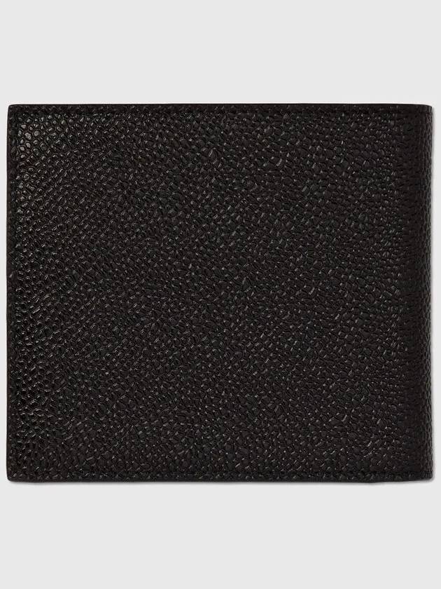 Tricolor Signature Stripe Caviar Leather Wallet Half Wallet - THOM BROWNE - BALAAN 4