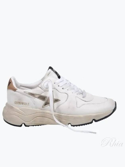 Running Sole Sports Low Top Sneakers Gold White - GOLDEN GOOSE - BALAAN 2