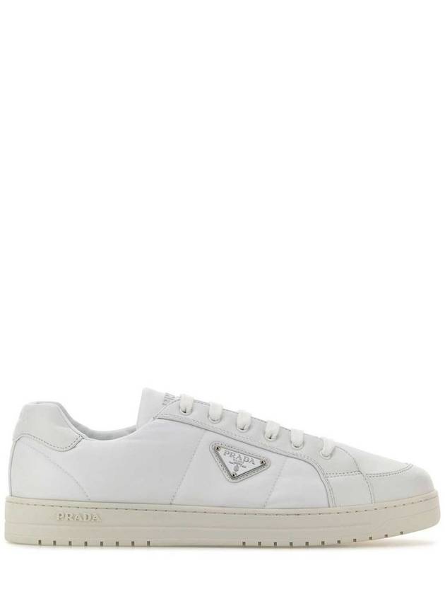 Downtown Nappa Leather Re-Nylon Low Top Sneakers White - PRADA - BALAAN 2