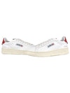 Dallas Low Top Sneakers White Red - AUTRY - BALAAN 2