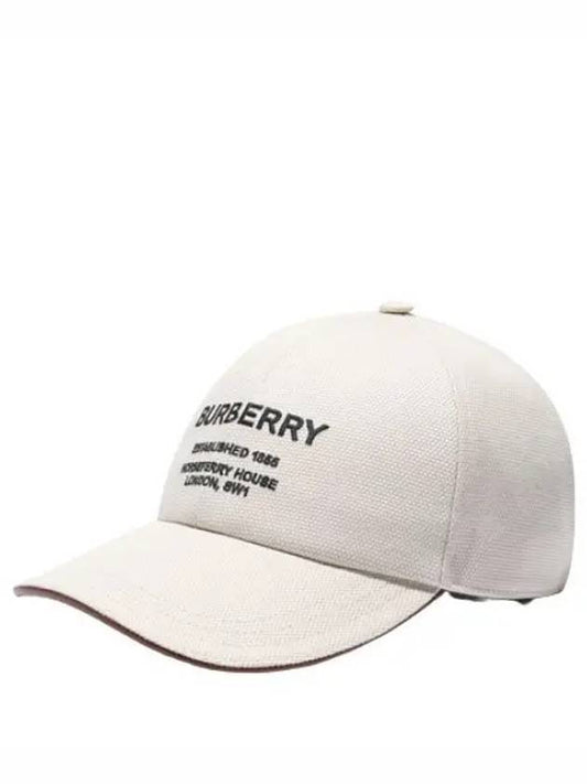 Horseferry Motif Cotton Canvas Baseball Cap Women s Hat - BURBERRY - BALAAN 1