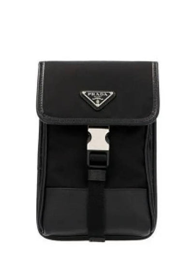 Re-Nylon Saffiano Leather Mini Bag Black - PRADA - BALAAN 2