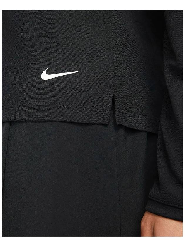 Women's Golf Dri Fit Victory Long Sleeve Polo Shirt Black - NIKE - BALAAN 5