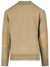 Back Stitch Elbow Patch Knit Top Beige - MAISON MARGIELA - BALAAN 4