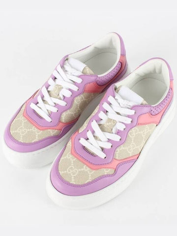 GG emboss sneakers purple 36 5 235 - GUCCI - BALAAN 1