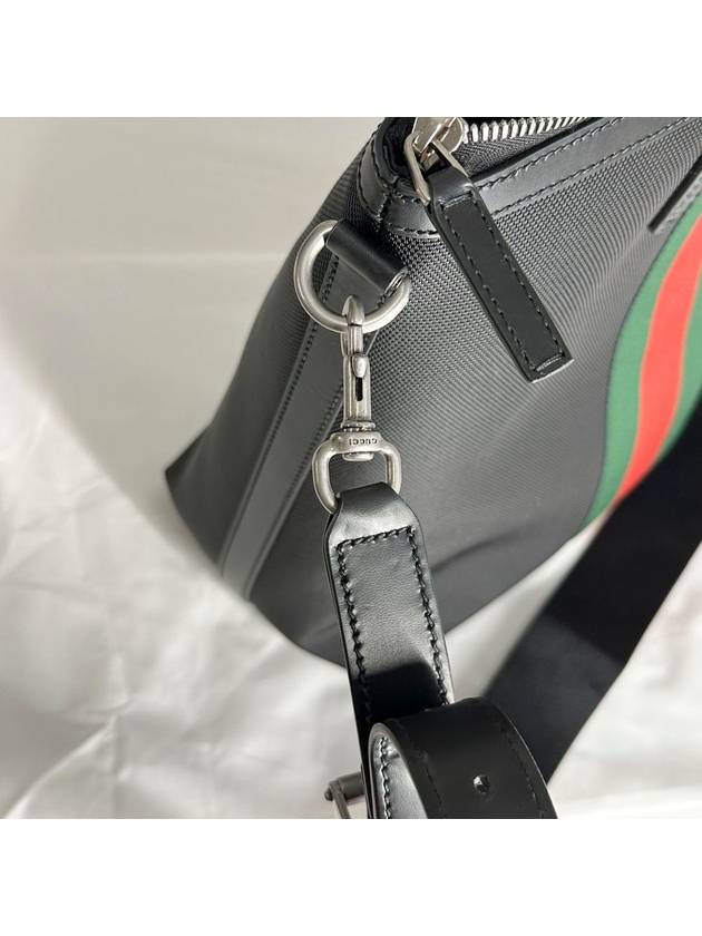 Stripe Two Way Tote Bag Black - GUCCI - BALAAN 9