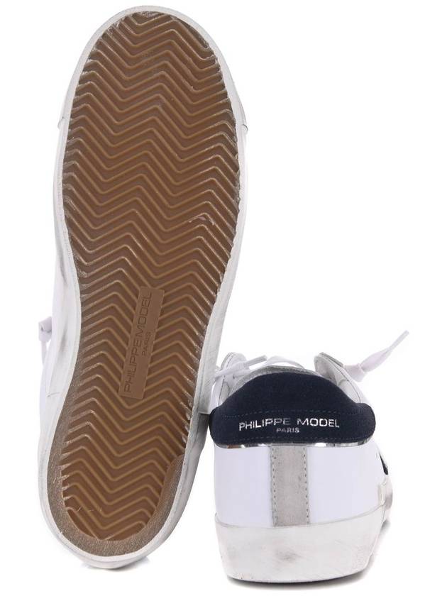 PRSX Navy Tab Low Top Sneakers White - PHILIPPE MODEL - BALAAN 6