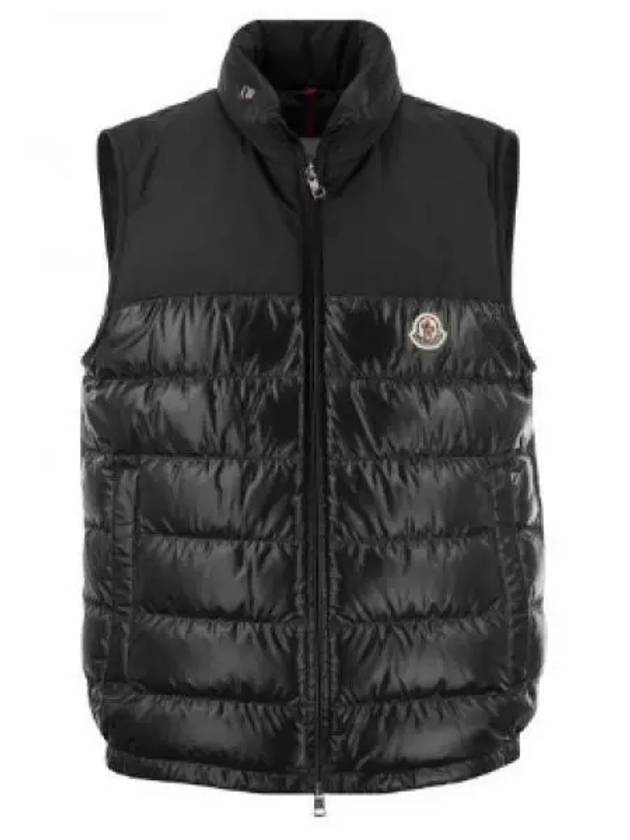 Cerces Logo Patch Down Padded Vest Black - MONCLER - BALAAN 2