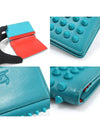 1145067 Emerald calfskin spike flap card wallet - CHRISTIAN LOUBOUTIN - BALAAN 6