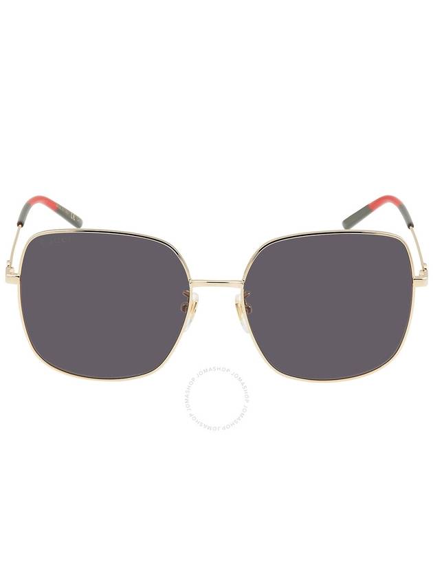 Eyewear Interlocking G Square Sunglasses Grey - GUCCI - BALAAN 3