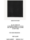 Monogram Wool Jacquard Silk Cotton Muffler Black - SAINT LAURENT - BALAAN 5