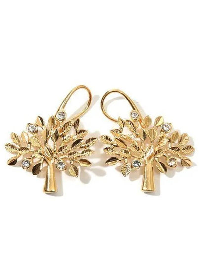 Tree Drop Earrings Gold - MULBERRY - BALAAN 2