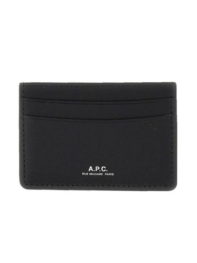 Andre Logo Card Wallet Black - A.P.C. - BALAAN 3