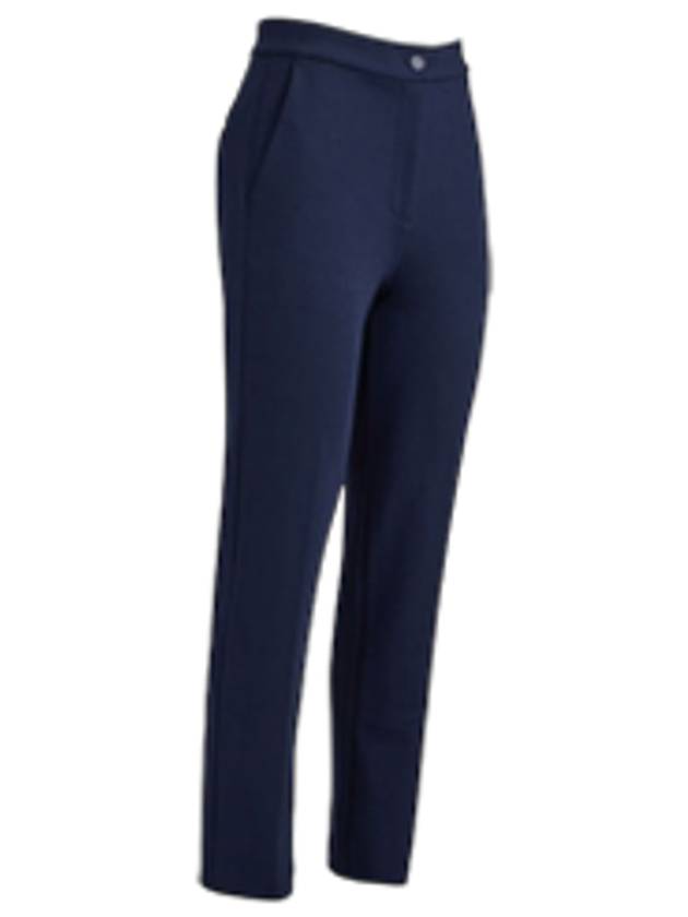 Double Knit Cigarette High Rise Stretch Straight Pants Navy - G/FORE - BALAAN 2