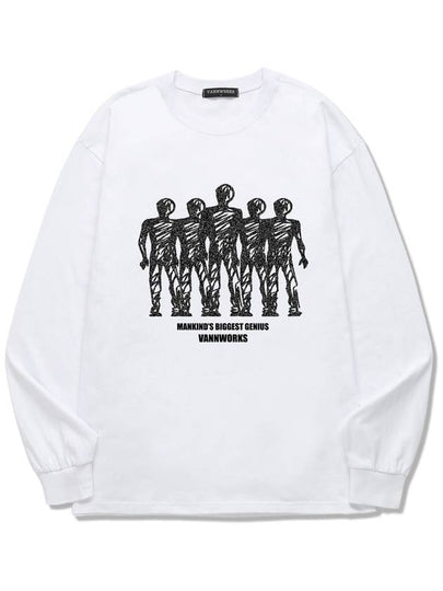 Mankind Long Sleeve T-Shirt White - VANN WORKS - BALAAN 2