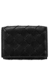 Intrecciato Continental Leather Half Wallet Black - BOTTEGA VENETA - BALAAN 2