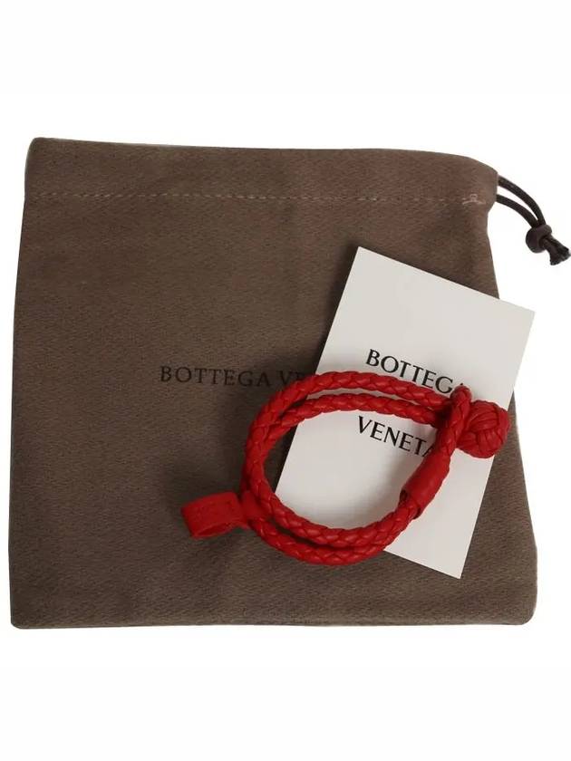 Intrecciato Double Line Bracelet Red - BOTTEGA VENETA - BALAAN 2